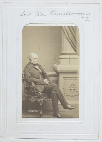 Lord John Russell by John Jabez Edwin Mayall, photograph, 1861