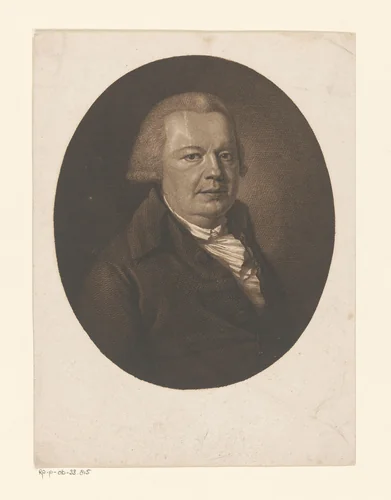 Portret van een onbekende man by anonymous, print, 1768-1850