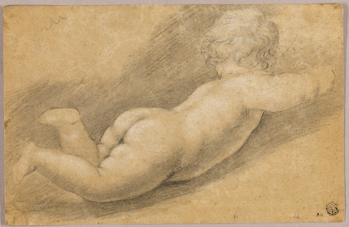 Back View of Putto by Petr Brandl
Annibale Carracci, drawing, 1688-1735