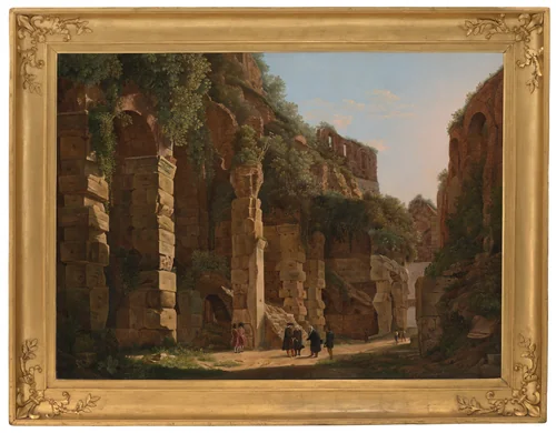 Inside the Colosseum by Franz Ludwig Catel, painting, 1818-1828