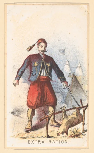 Life in Camp, Part 2: Extra Ration by Winslow Homer, print, 1864