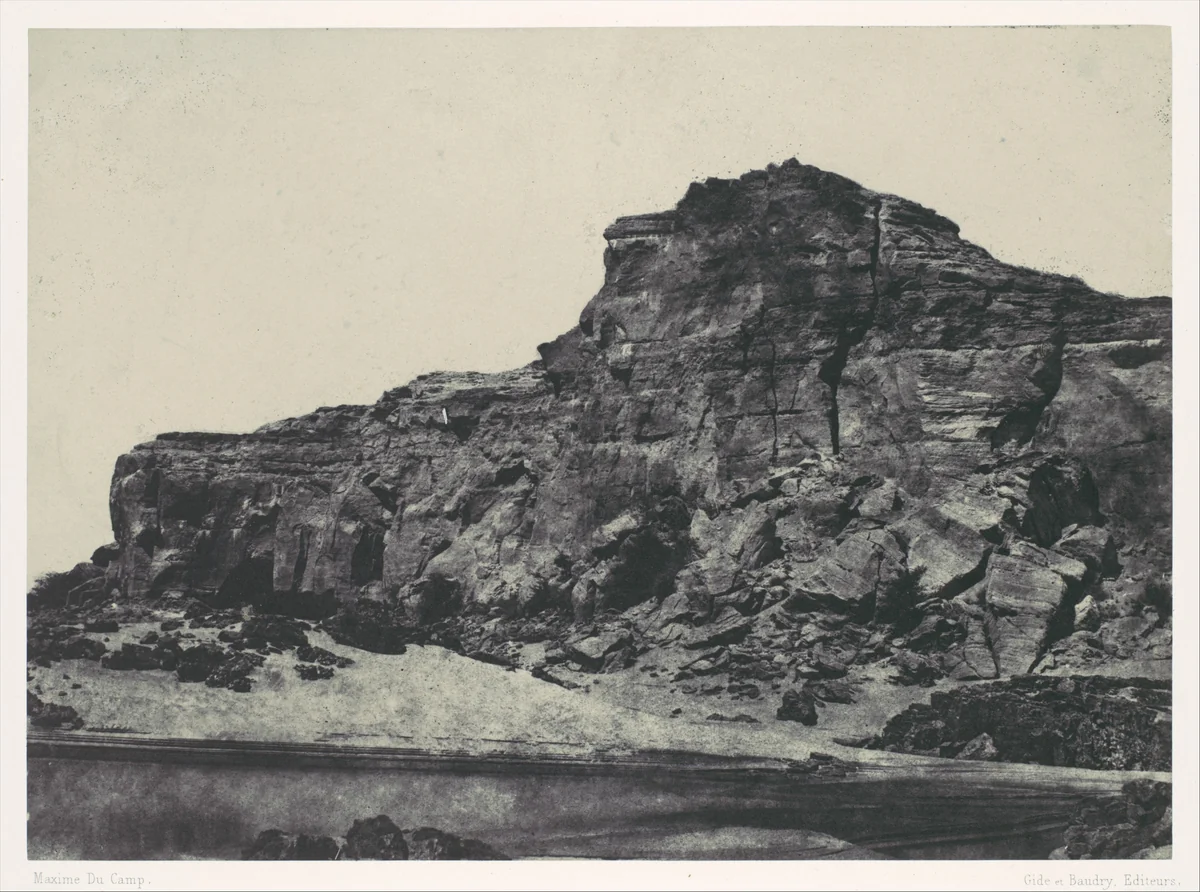 Nubie. Seconde Cataracte. Dgebel-Abouoir by Maxime Du Camp, photograph, 1850