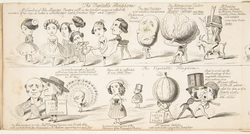 The Great Exhibition "Wot is to Be", Probable Results of The Industry of All Nations in The Year '51, Showing What is to be Exhibited, Who is To Exhibit, in Short How Its All Going to Be Done by George Augustus Sala, print, 1850