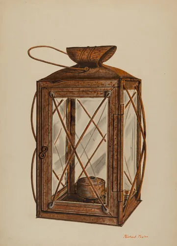 Farm Lantern by Richard Taylor, index of american design, 1940