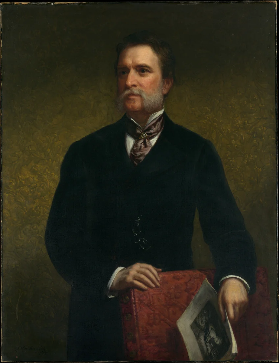 John Taylor Johnston by Daniel Huntington, artwork, 1875