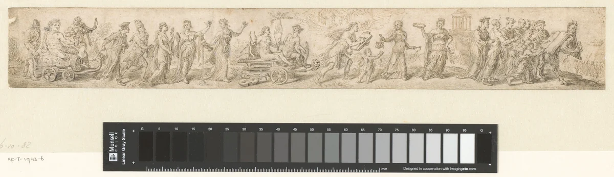 Laus Deo in Alinario by Matthys van den Bergh, drawing, 1656