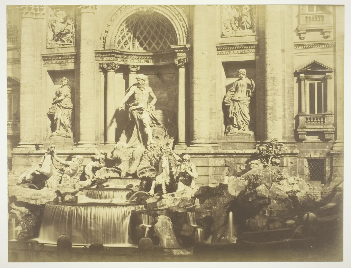 Fountain of Neptune by Robert Macpherson, photograph, 1852-1862