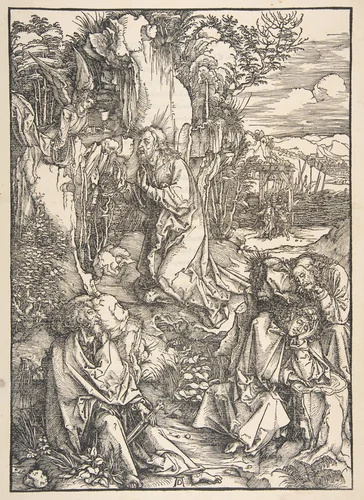 Christ on the Mount of Olives, from "The Large Passion" by Albrecht Dürer, print, 1511