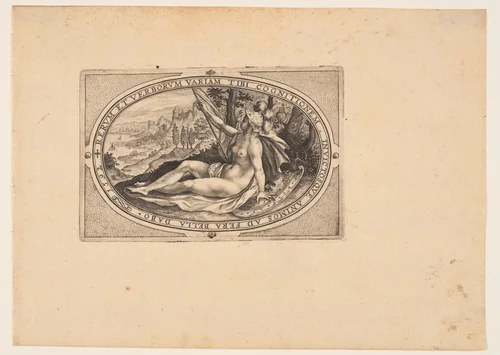 Minerva, from Gods and Goddesses by Crispijn van de Passe, print, 1592