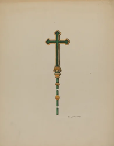Processional Cross by William Hoffman, index of american design, 1936