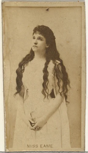 Miss Eame, from the Actors and Actresses series (N145-8) issued by Duke Sons & Co. to promote Duke Cigarettes by W. Duke, Sons & Co., photograph, 1890-1895