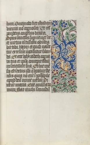 Book of Hours (Use of Rouen): fol. 16r by Master of the Geneva Latini, book, 1465-1475
