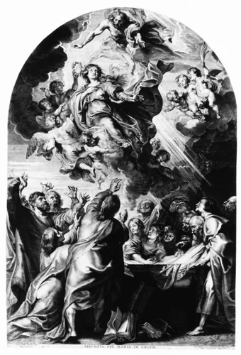 Assumption of the Virgin by Paulus Pontius, print, 1624