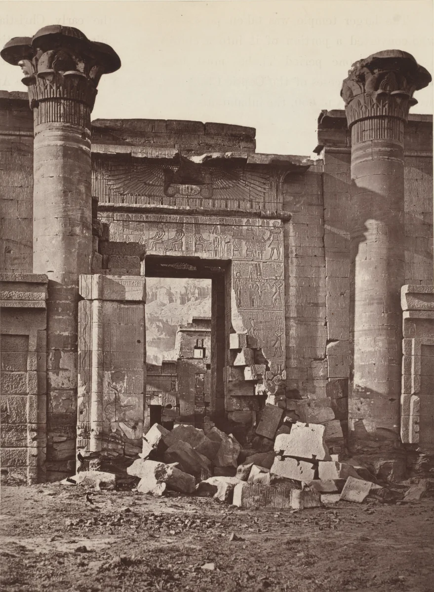 Gateway of the Small Temple by William de Wiveleslie Abney, photograph, 1876