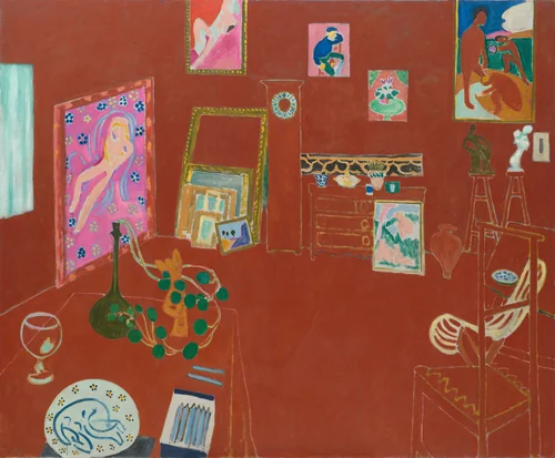 The Red Studio by Henri Matisse, painting, 1911