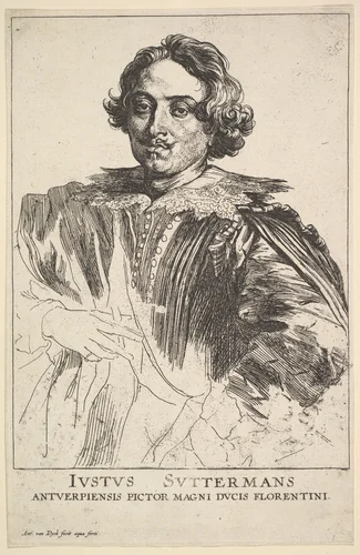 Justus Sustermans, from "The Iconography" by Anthony van Dyck, print, 1599-1641