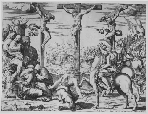 Crucifixion by anonymous, print, 1541