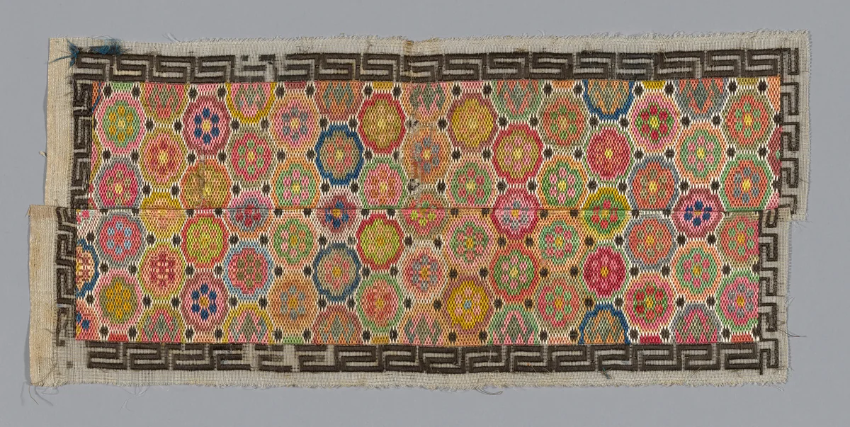 Panel by Han-Chinese, textile, 1875-1900