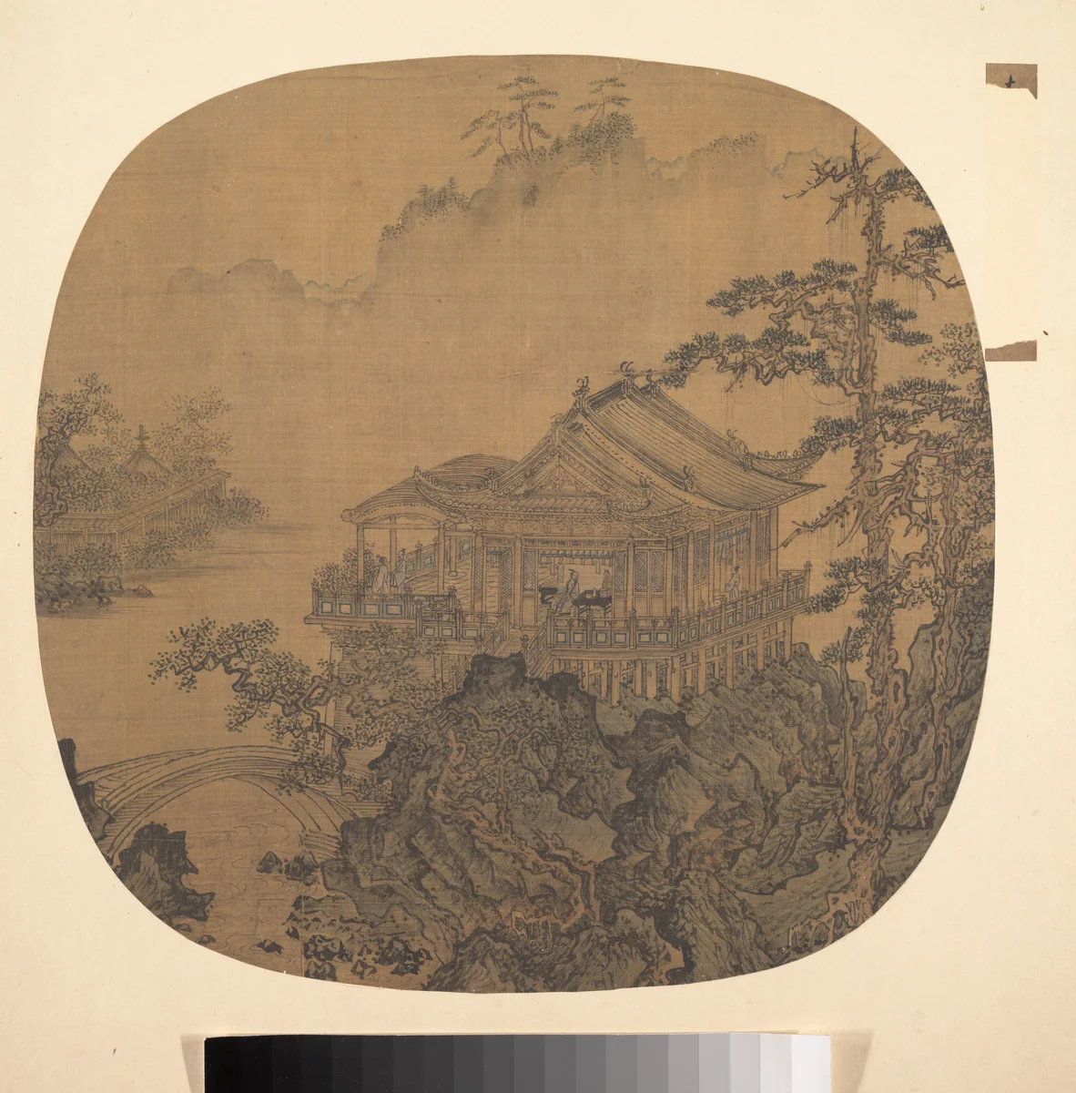 Pavilion on a pond by Unidentified Artist, painting, 1500-1699