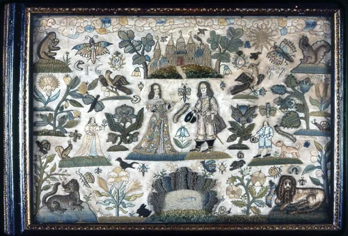 Picture (Needlework) by England, textile, 1657