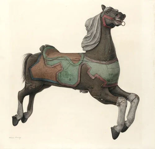 Carousel Horse by Mina Lowry, index of american design, 1935-1942