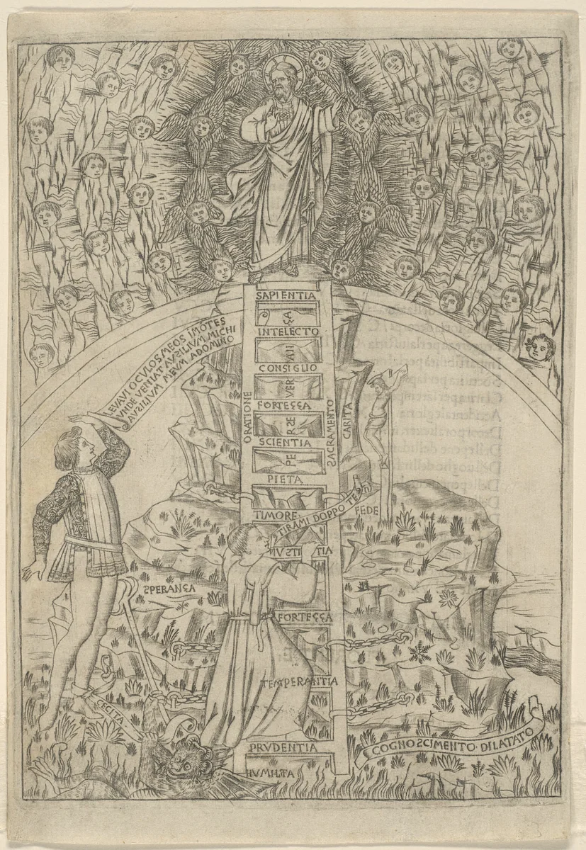 The Holy Mountain, folio 3 from The Holy Mountain (Monte Sancto di Dio) by Baccio Baldini, print, 1477