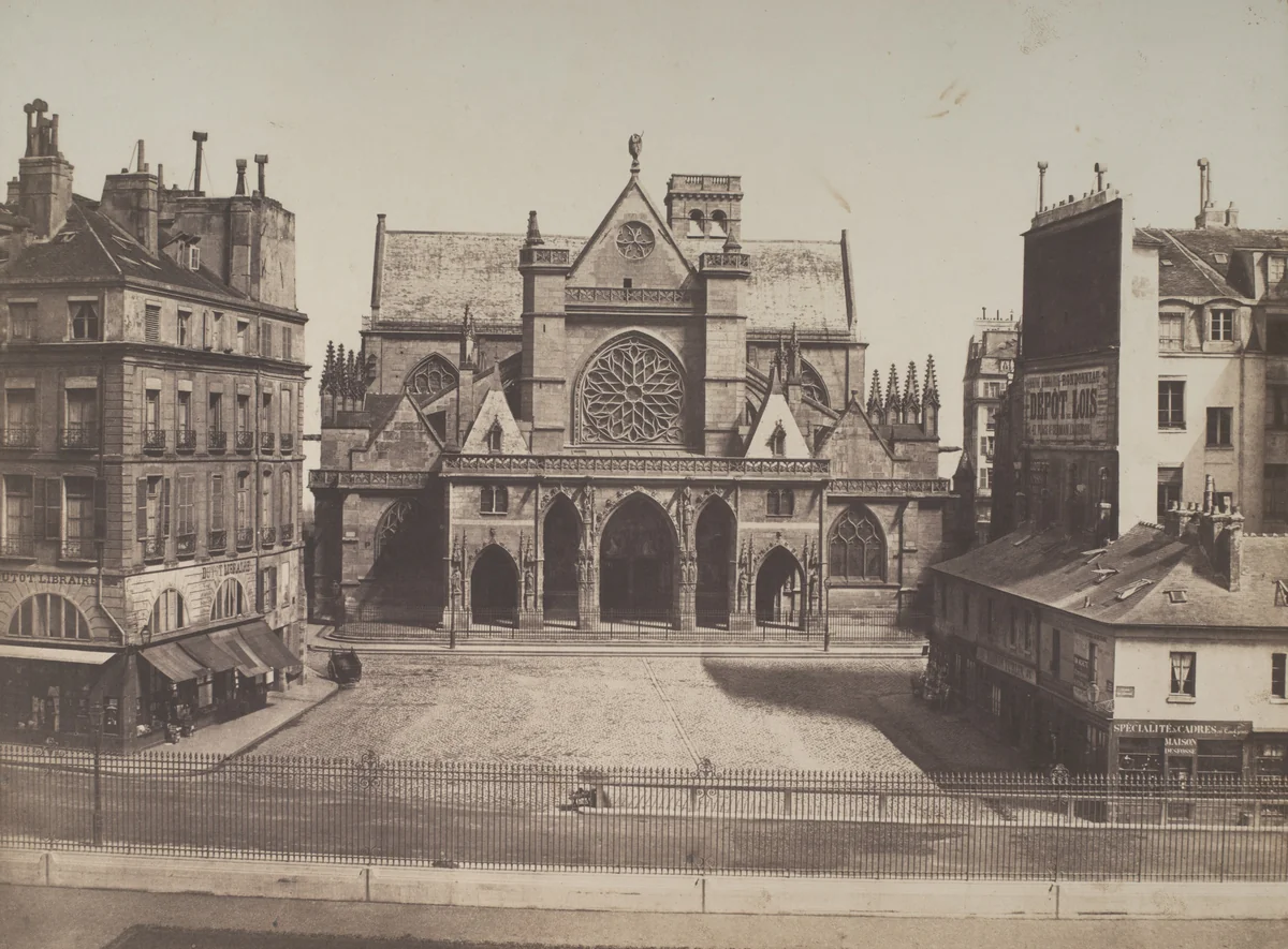 L'église Saint-Germain-l'Auxerrois by Édouard-Denis Baldus, photograph, 1850