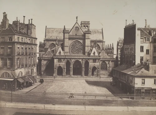 L'église Saint-Germain-l'Auxerrois by Édouard-Denis Baldus, photograph, 1850