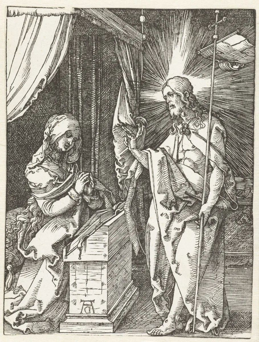 Christus verschijnt aan zijn moeder by Unknown, print, 1510