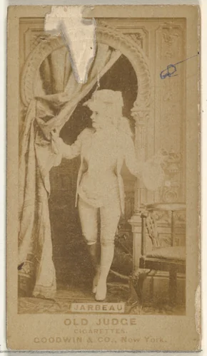 Jarbeau, from the Actors and Actresses series (N171) for Old Judge Cigarettes by Goodwin & Company, photograph, 1886-1890
