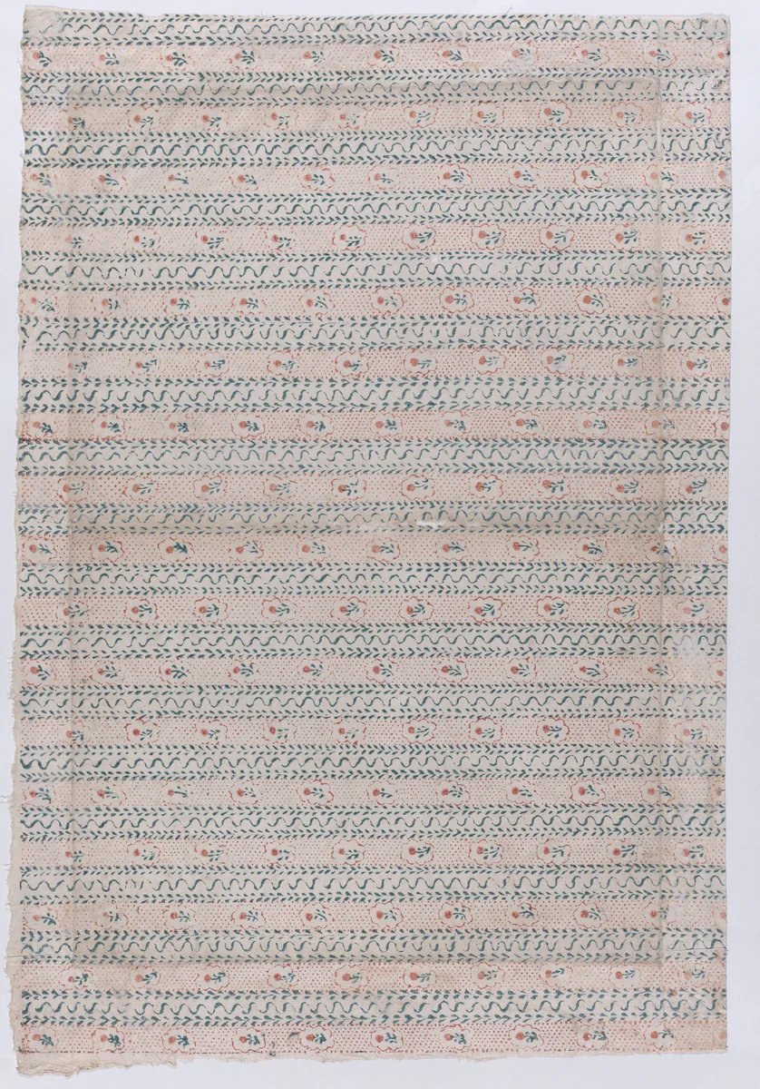 Book cover with overall floral pattern by anonymous, print, 1700-1800