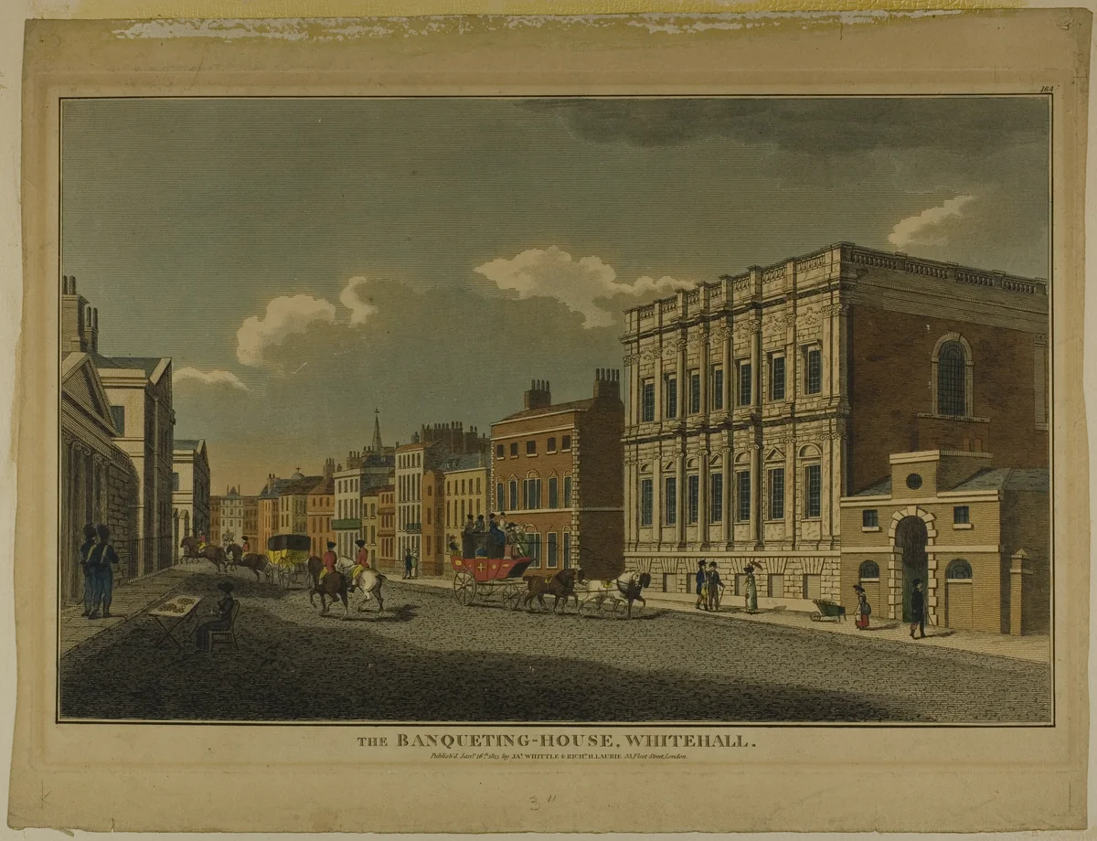 The Banqueting House, Whitehall by Richard Holmes Laurie, print, 1815
