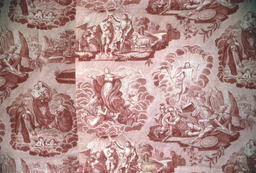 The Resurrection (Furnishing Fabric) by Alexandre Buquet, textile, 1820-1840