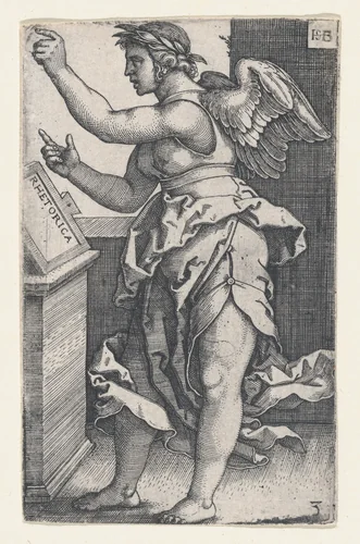 Rhetorica, from "The Seven Liberal Arts" by Sebald Beham, print, 1530-1550