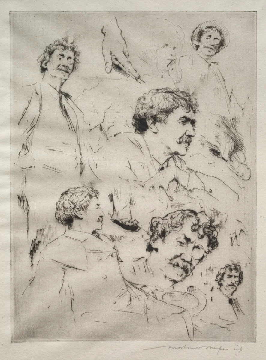 James MacNeill Whistler by Mortimer Menpes, print