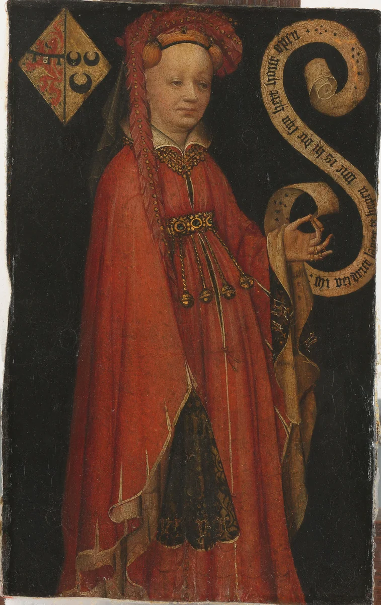 Portrait of Lysbeth van Duvenvoirde by anonymous, painting, 1430