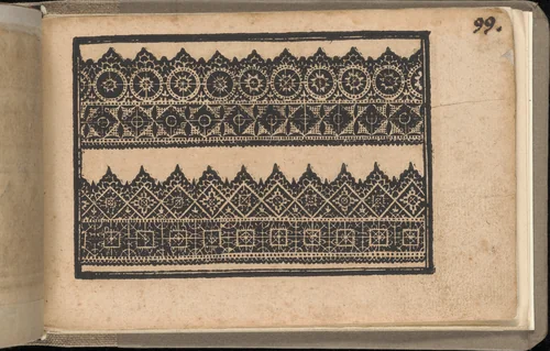 Schön newes Modelbuch (Page 99r) by Sigismundus Latomus, book, 1608