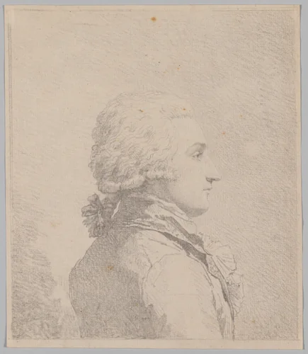 Profile Portrait of a Man by Louis Rolland Trinquesse, drawing, 1800-1899