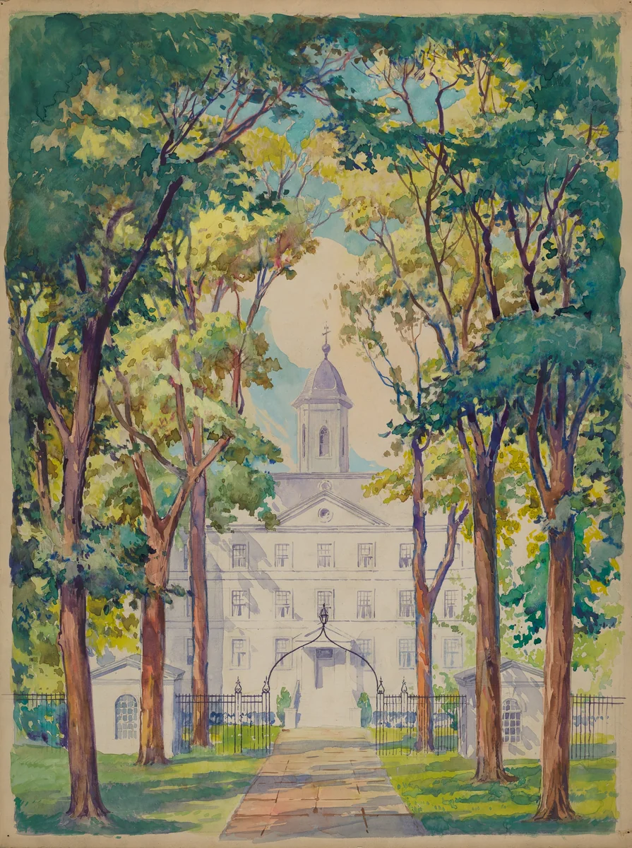 New York City Hospital by Gilbert Sackerman, index of american design, 1935-1942