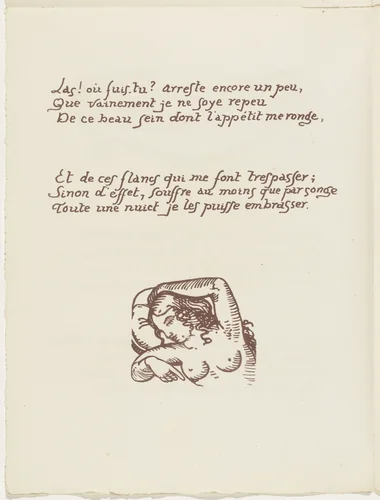 Tailpiece (folio 36 verso) from Les Amours (The Loves) by Émile Bernard, illustrated book, 1915