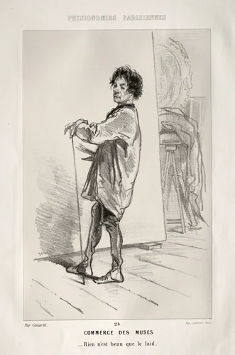 Commerce des Muses by Paul Gavarni, print, 1852-1862