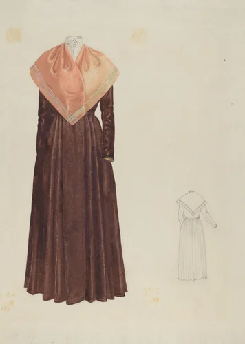 Shaker Woman's Costume by American 20th Century, index of american design, 1935-1942