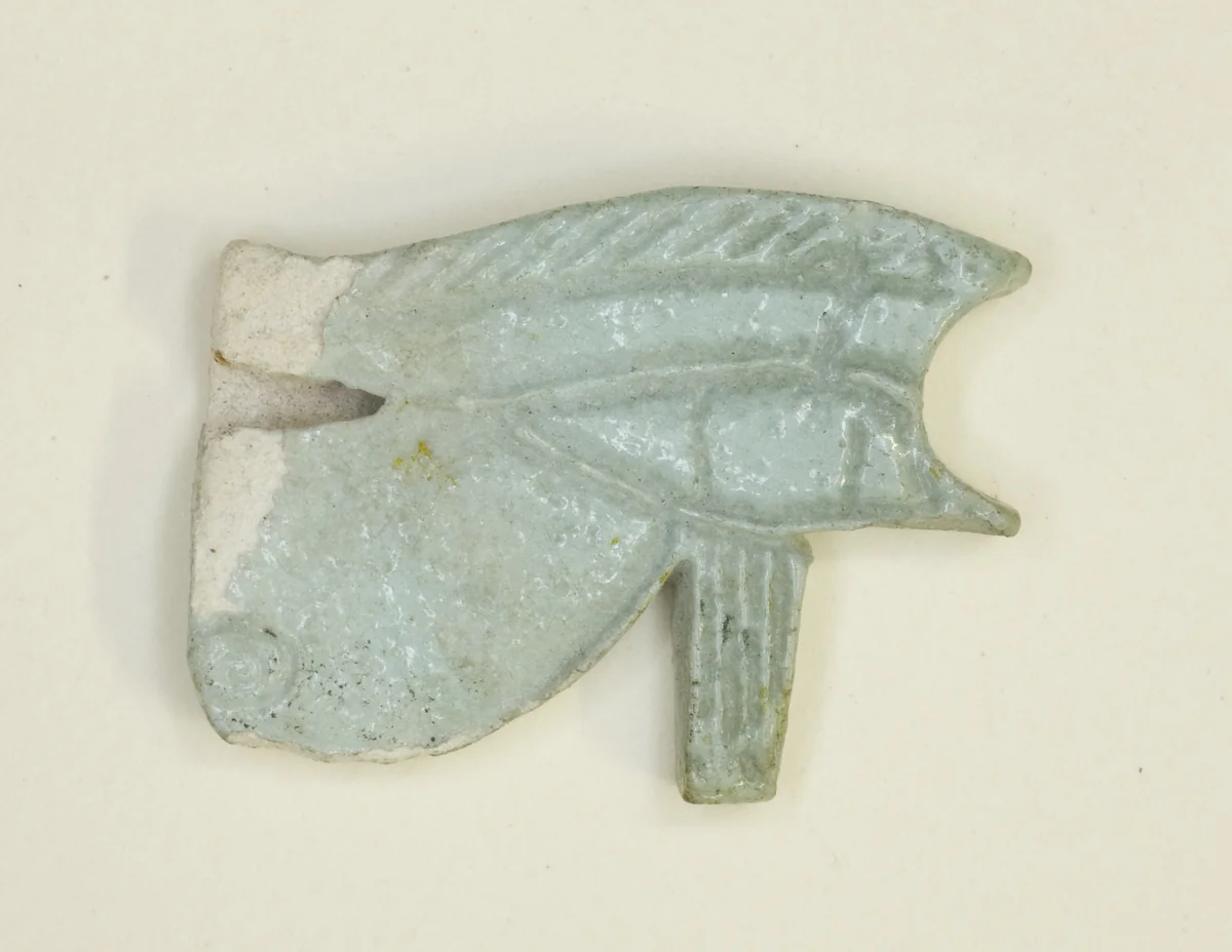 Eye of Horus (Wedjat) Amulet by Egyptian, metalwork, -1069--664