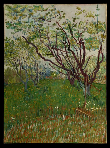 The Flowering Orchard by Vincent van Gogh, painting, 1888
