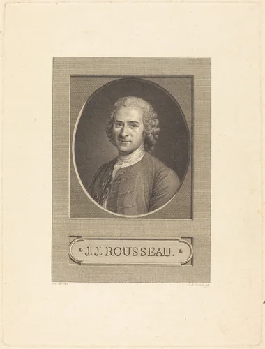 Frontispiece: J.J. Rousseau by Augustin de Saint-Aubin
Maurice-Quentin de La Tour, print, 1777