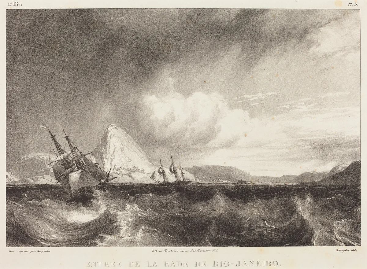 Entree de la rade de Rio-Janeiro by Richard Parkes Bonington
Moritz Rugendas, print, 1827