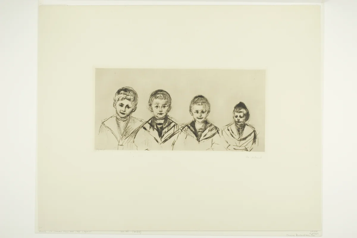 Dr. Linde's Four Sons by Edvard Munch, print, 1902