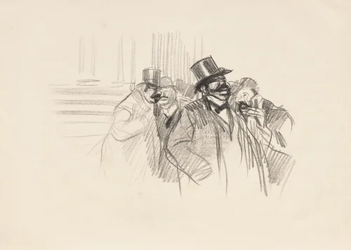 At the Stock Exchange by Jean-Louis Forain, print, 1895-1905