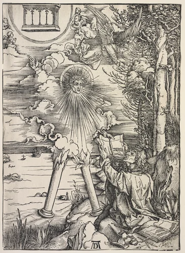 Revelation of St. John: St. John Devouring the Books by Albrecht Dürer, print, 1511