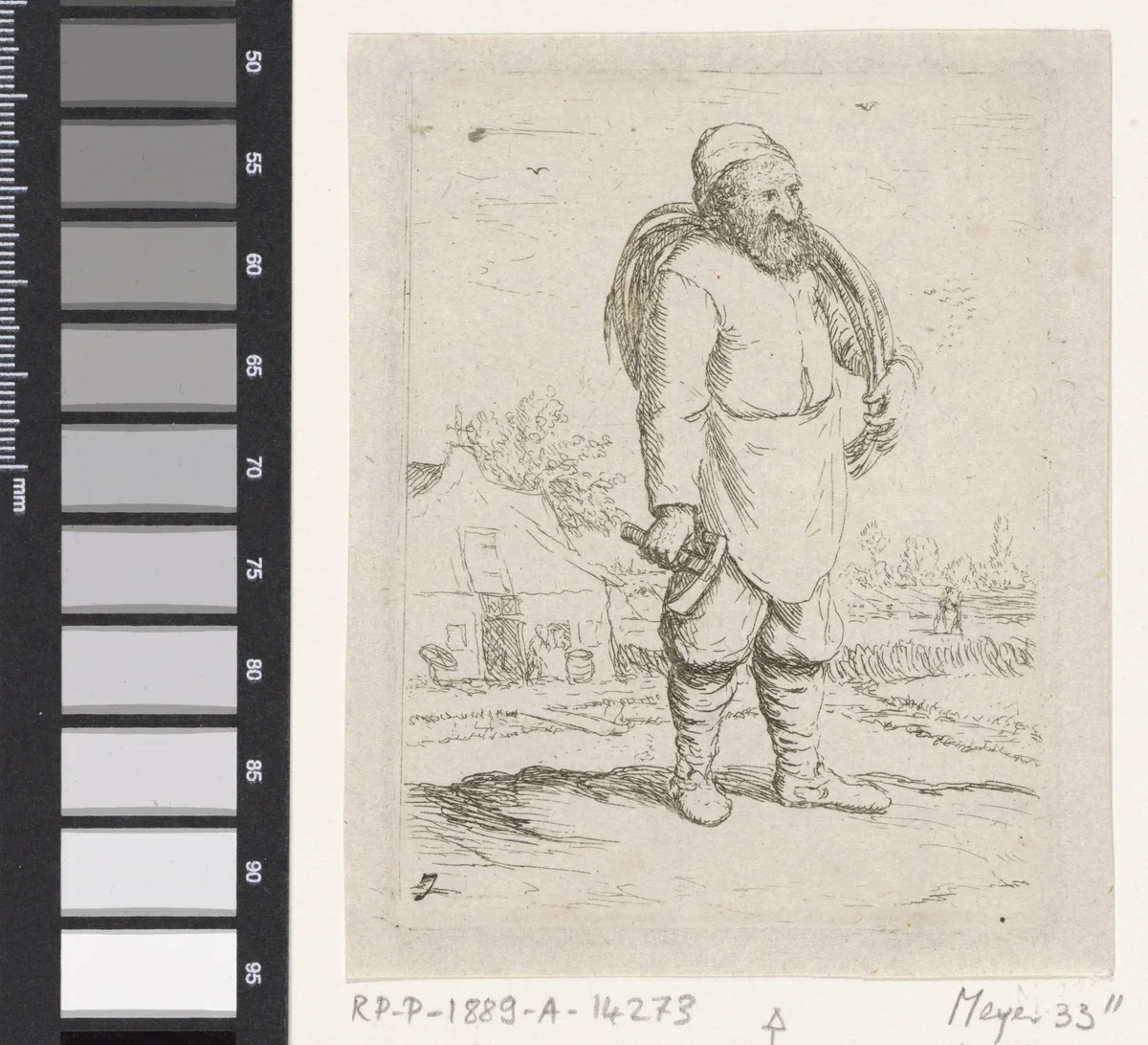 Kuiper by Willem Basse, print, 1633-1672